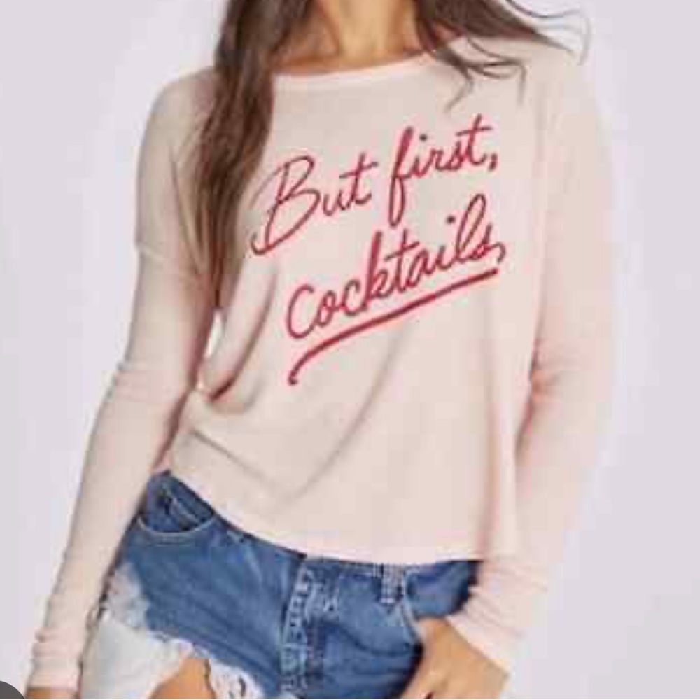 Wildfox sweatshirt S cocktails shirt